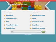 Tablet Screenshot of megajuegos.com